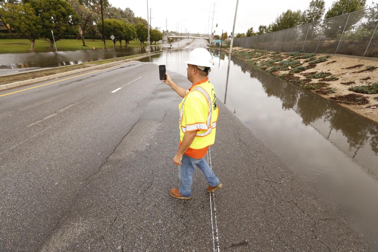 La Cienega Boulevard closed