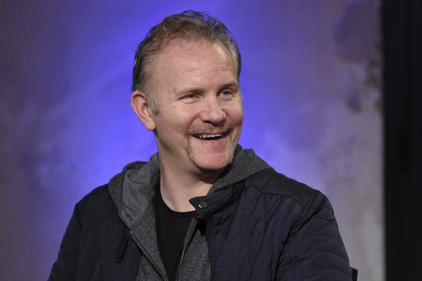 FILE - Filmmaker Morgan Spurlock participate in the BUILD Speaker Series to discuss the film, "Go North", at AOL Studios on Wednesday, Jan. 4, 2017, in New York. Spurlock, an Oscar-nominee who made food and American diets his life’s work, famously eating only at McDonald’s for a month to illustrate the dangers of a fast-food diet, has died. He was 53. (Photo by Evan Agostini/Invision/AP, File)
