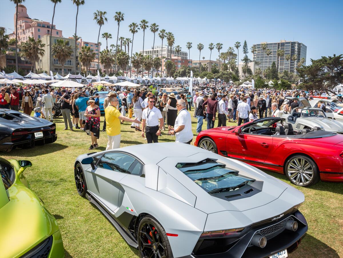 Car lovers fill Scripps Park for last year's La Jolla Concours d'Elegance.