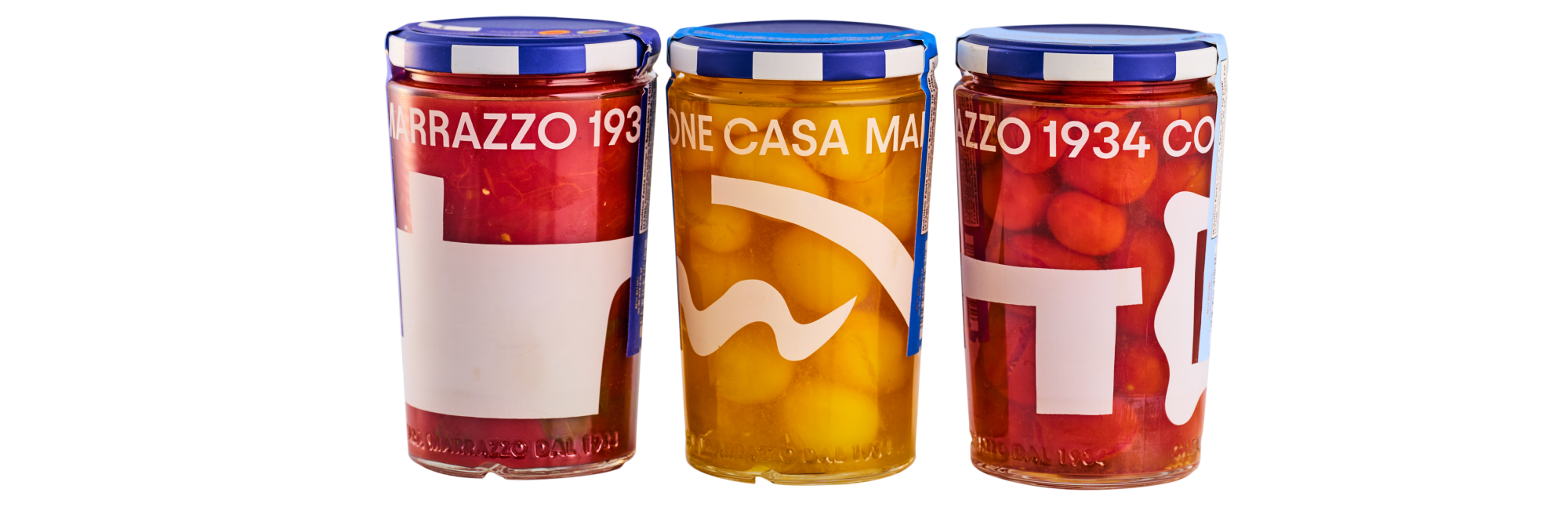 Three jars of Casa Marrazzo tomatoes