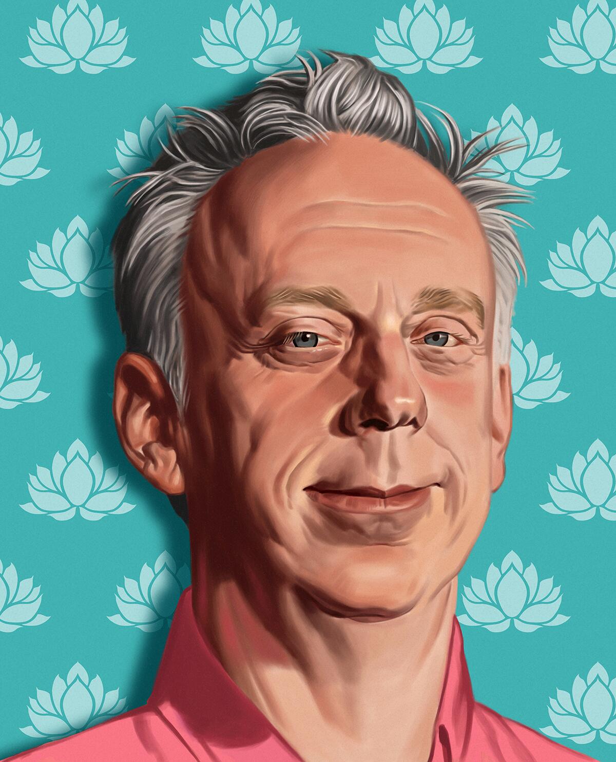 An illustration of actor-writer-director Mike White. 