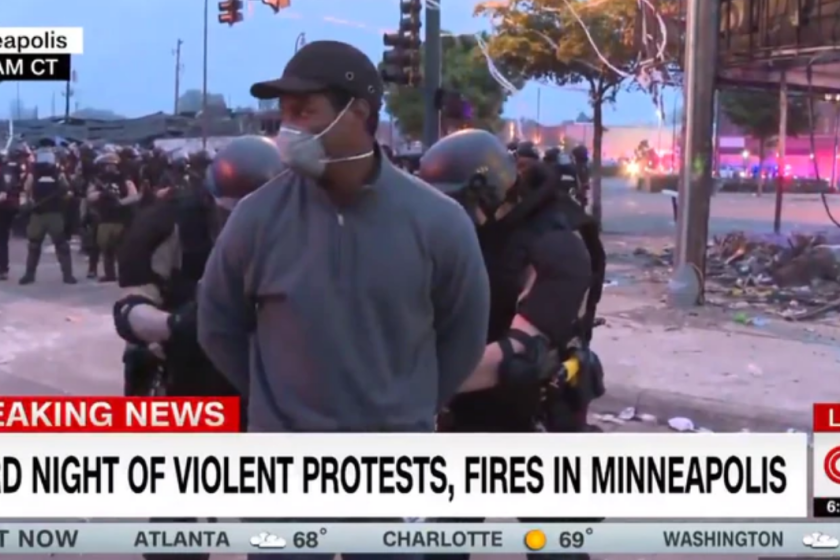 CNN correspondent Omar Jimenez arrested by Minnesota state police on live TV.