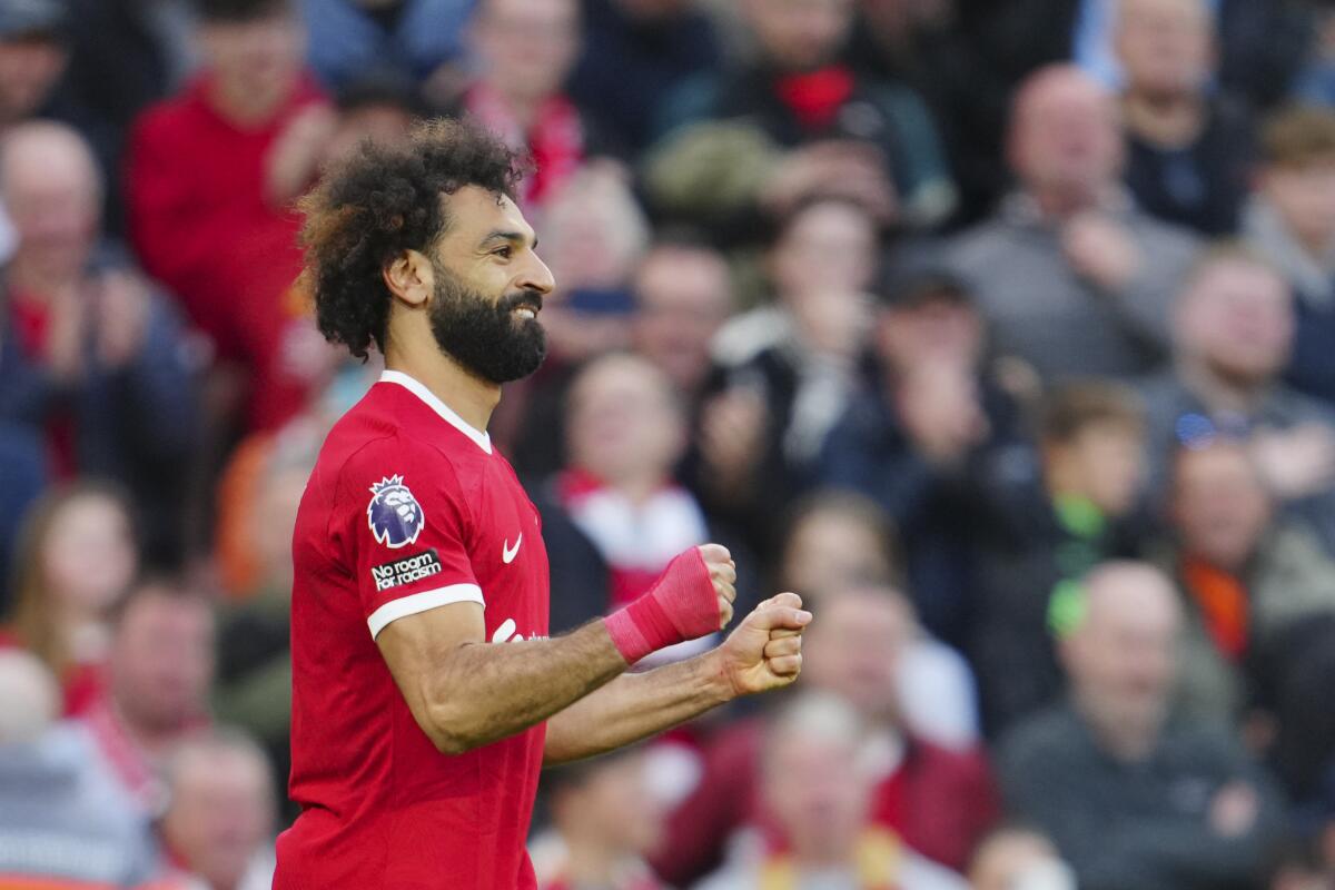 Mohamed Salah is now Liverpool record goal scorer in the first 100 games  for the club …