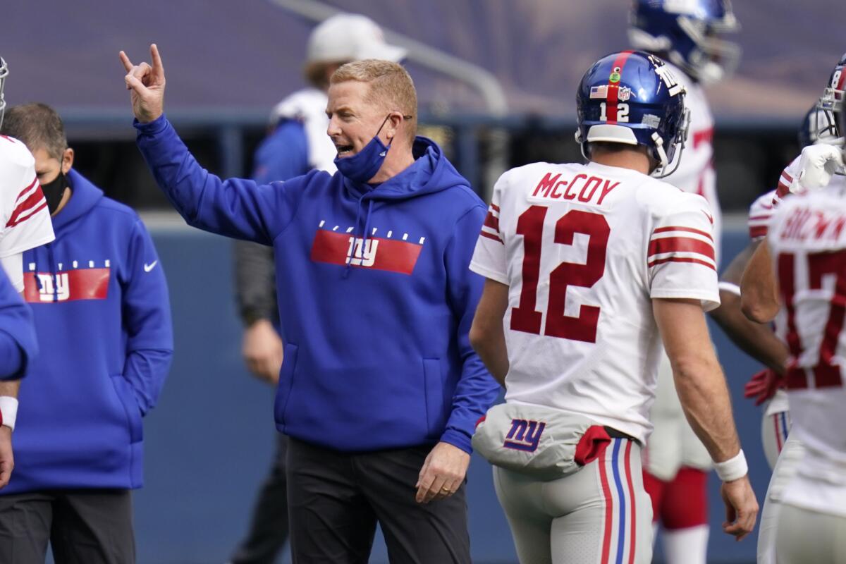 New York Giants offensive coordinator Jason Garrett