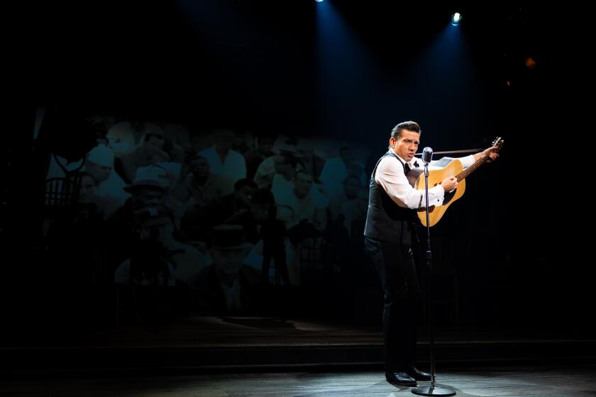 Christopher Ryan Grant portrays Johnny Cash in La Jolla Playhouse’s world-premiere production of "The Ballad of Johnny and June."