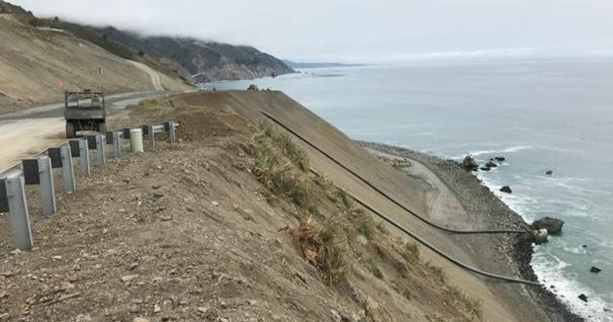Big Sur road coming back Highway 1, closed for a year and a half