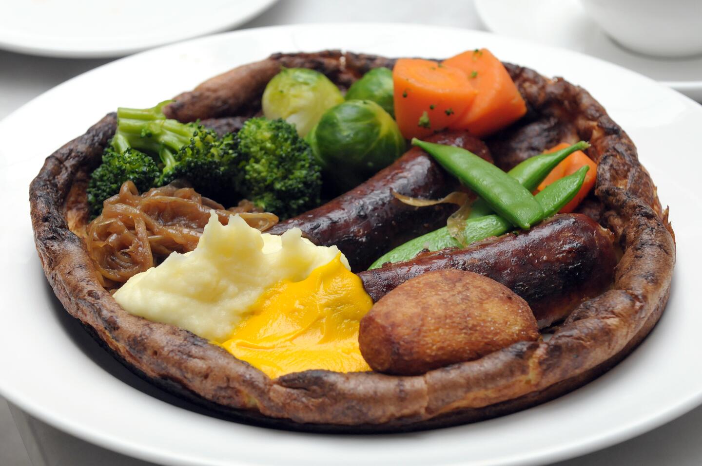 A toad in the hole at Palihouse's Sunday roast.