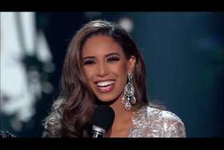 Miss Nevada stumbles but Miss Oklahoma wins Miss USA