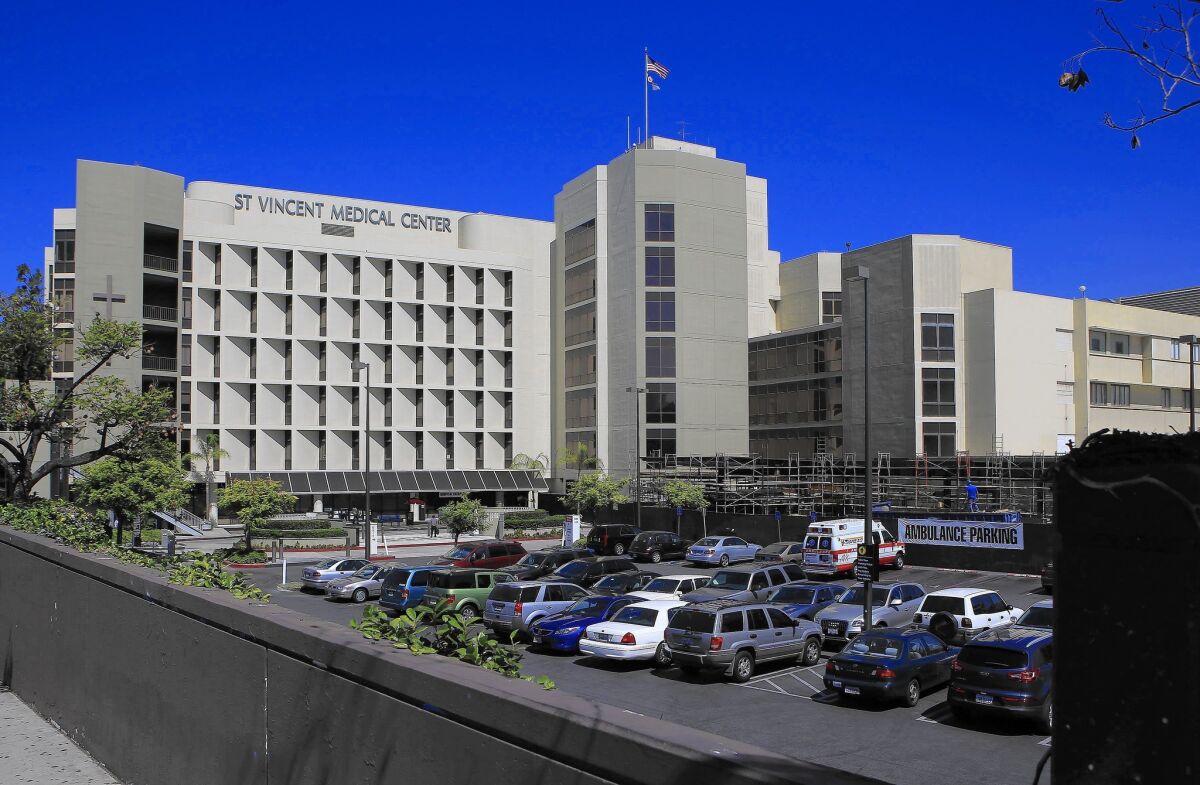 Daughters of Charity’s six Catholic hospitals include St. Vincent Medical Center in Los Angeles, above, and St. Francis Medical Center in Lynwood.