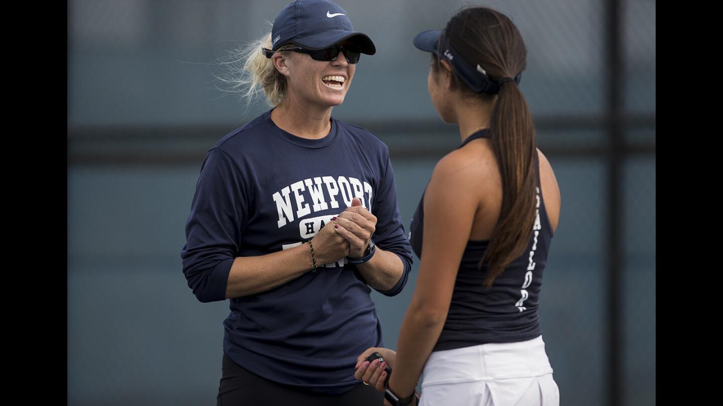 Photo Gallery: Newport Harbor girls' tennis vs. Northwood