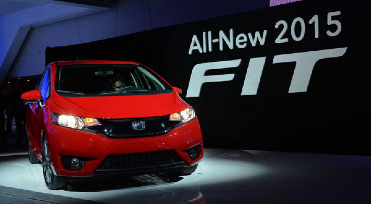 The 2015 Honda Fit is introduced at the Detroit Auto Show. The Fit has been a Consumer Reports favorite.