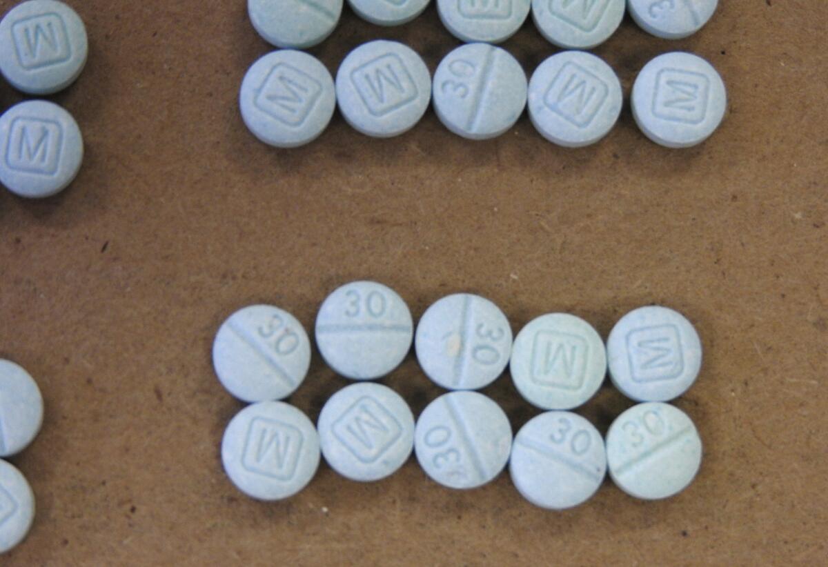 Fentanyl pills disguised as prescription pain killers.