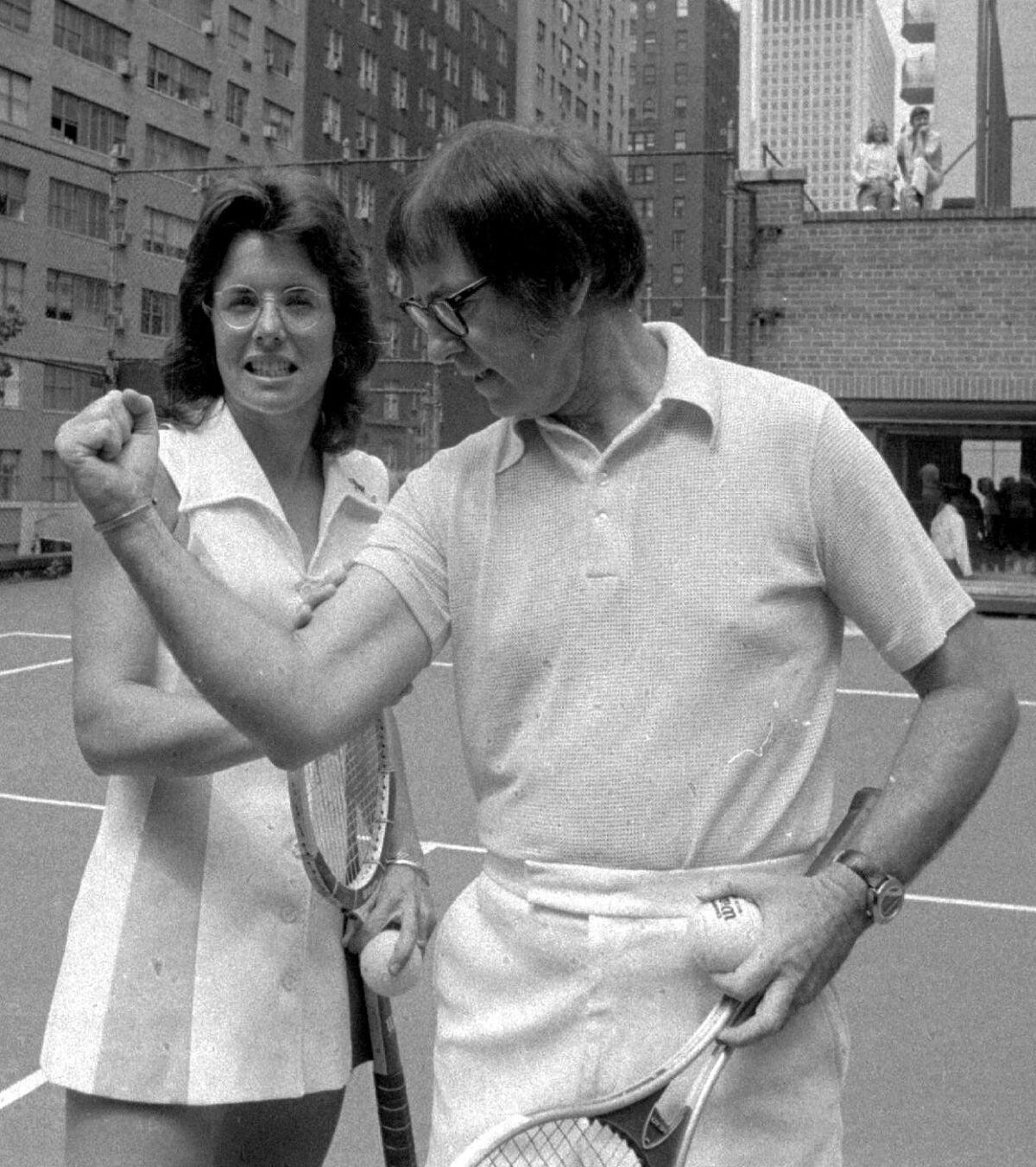 Billie Jean King and Bobby Riggs 