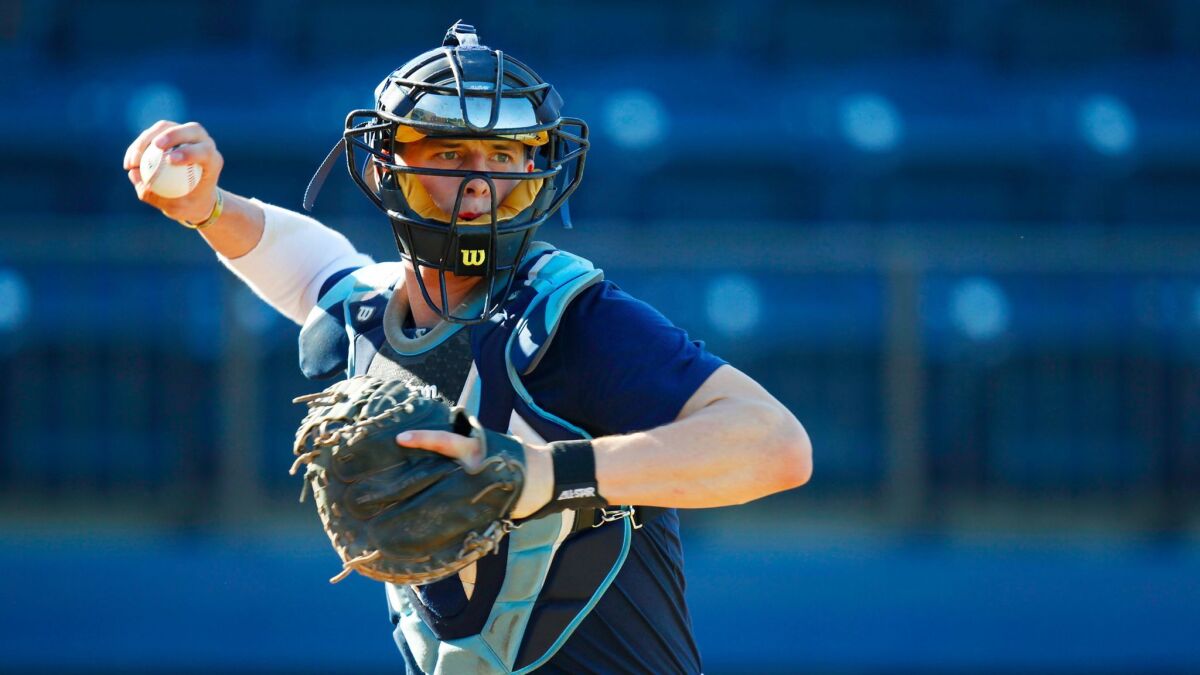 USD catcher Riley Adams batted .312 for the Toreros this season with 13 home runs and 47 RBIs.