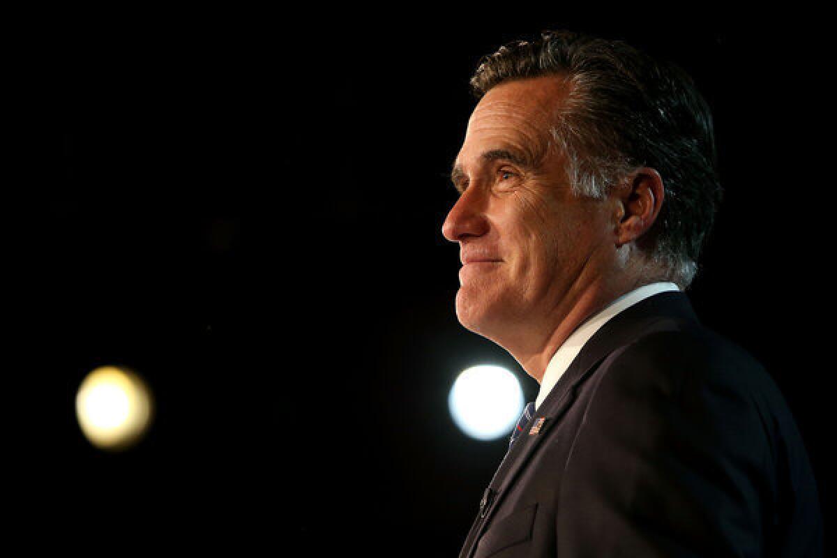 Mitt Romney, seen delivering his concession speech, was among Yahoo's top search terms in 2012, but not in the way that his campaign would have wanted.
