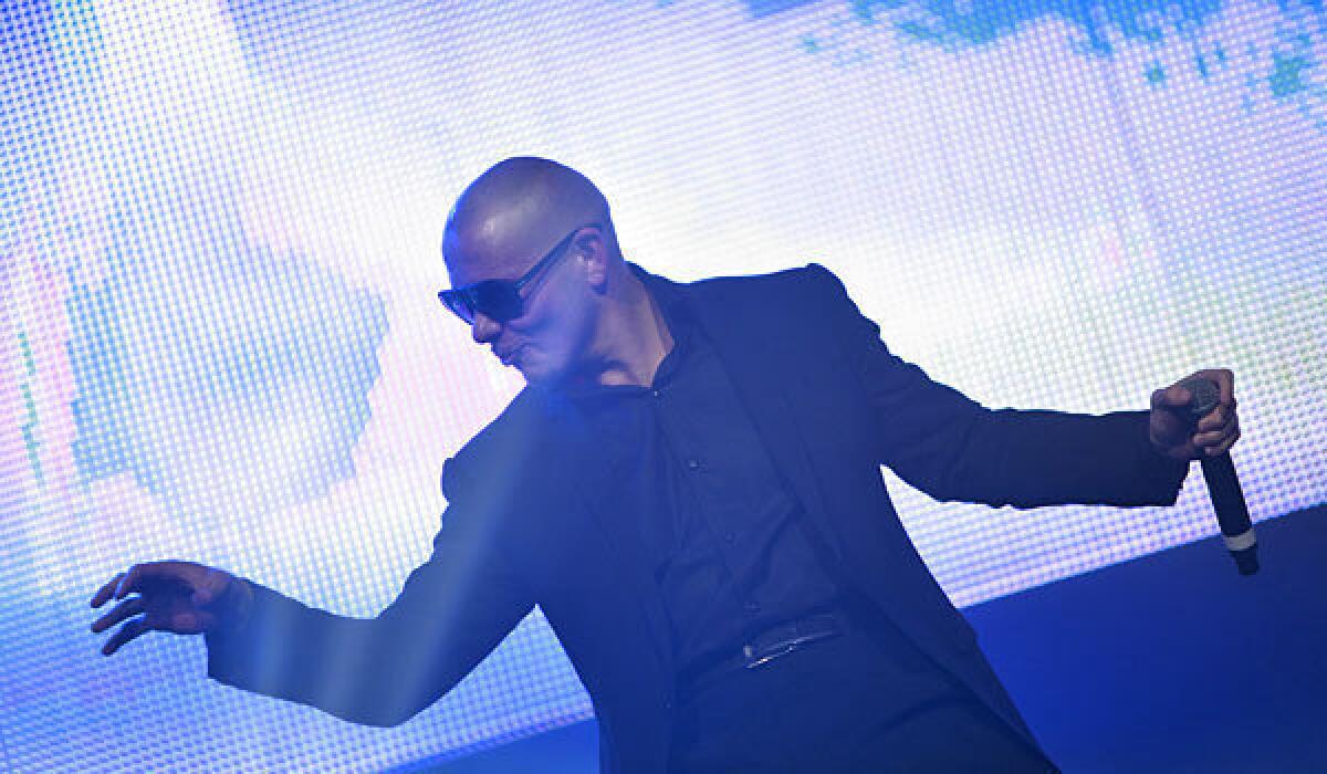 Pitbull, shown here at the Gibson Amphitheatre in 2012, is among the guests scheduled to appear at the March 23 Kids' Choice Awards in L.A.