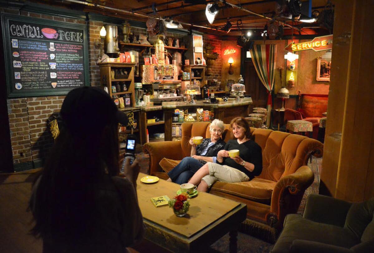 The Central Perk set was often part of the TV show "Friends." It's on the Warner Bros. tour.