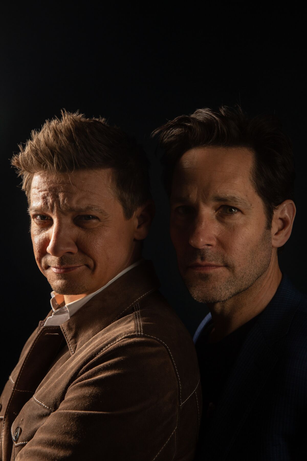 Jeremy Renner and Paul Rudd from the film "Avengers: Endgame."
