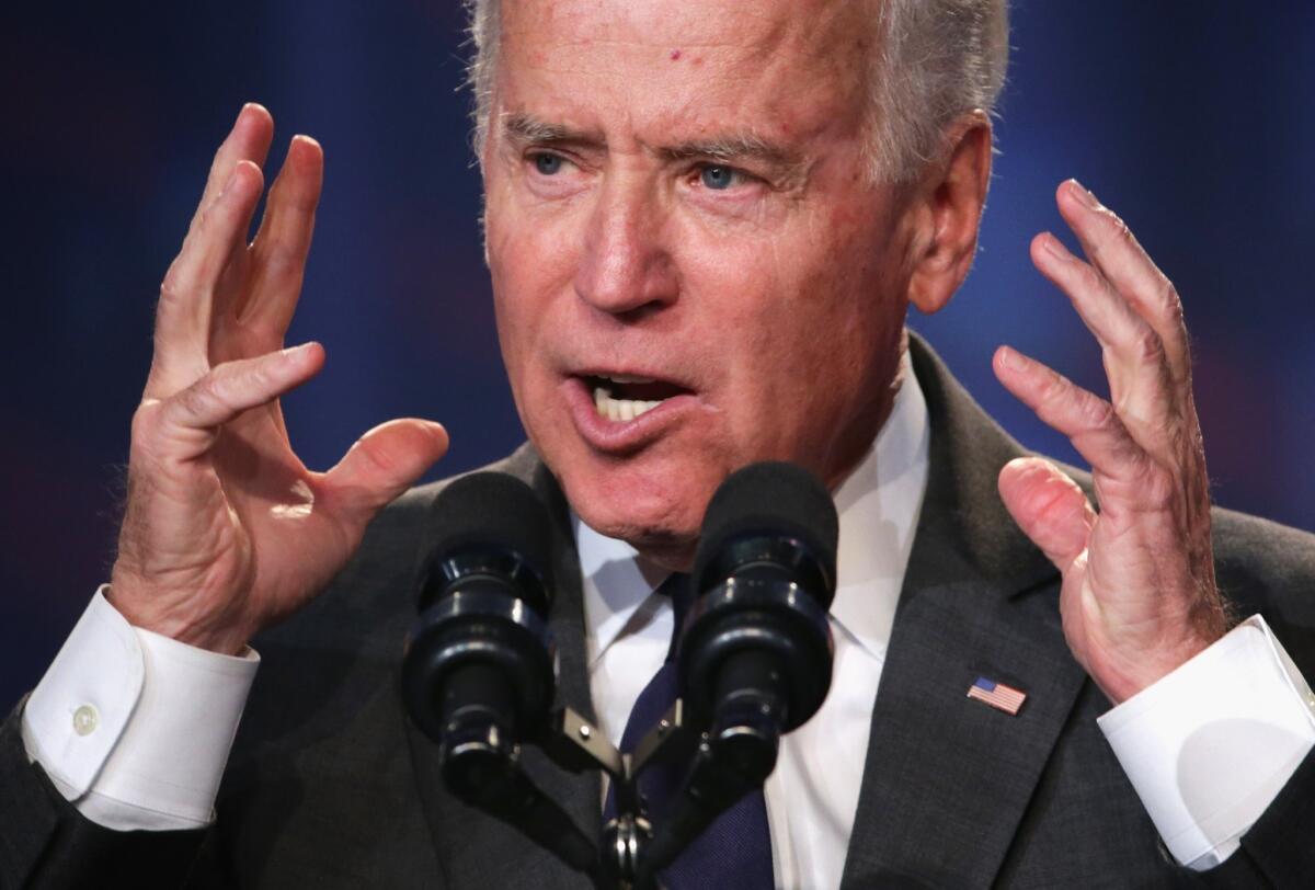 Vice President Joe Biden speaks at the Families USA's Health Action 2014 conference Thursday.