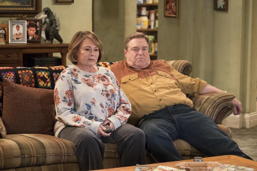 Roseanne Barr and John Goodman in "Roseanne." (Adam Rose/ABC) ** OUTS - ELSENT, FPG, TCN - OUTS **