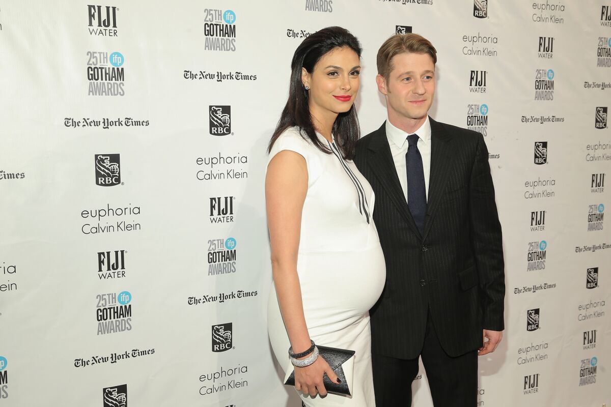 "Gotham" actors Morena Baccarin and Ben McKenzie, shown at the Gotham Independent Film Awards in New York in November, welcomed their first child, a girl, on March 2.