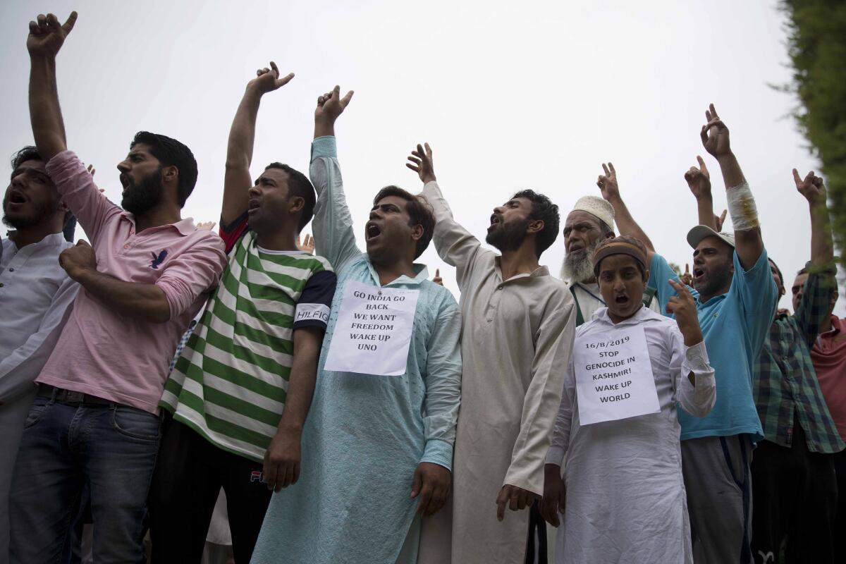 Protest in Kashmir