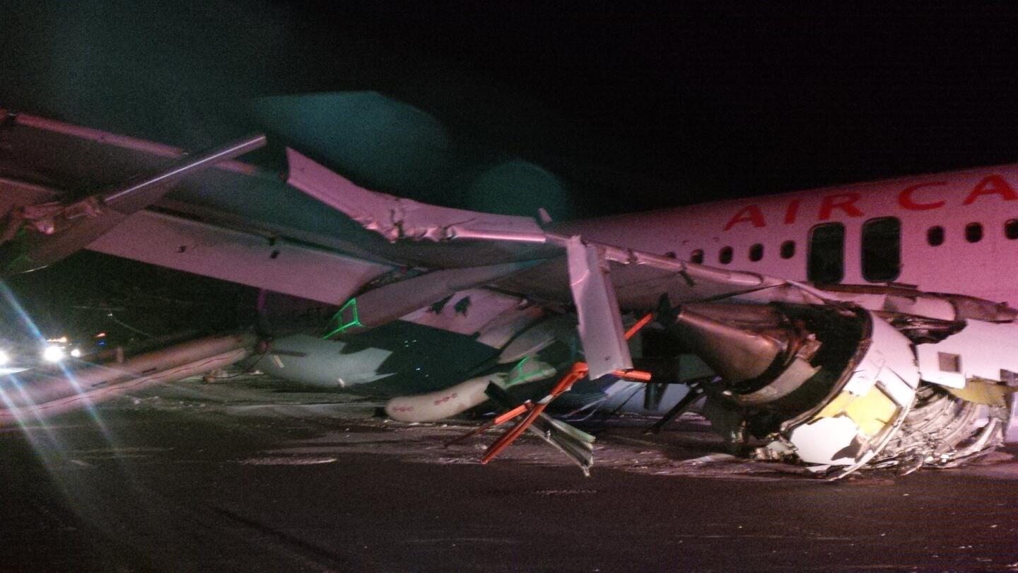 Air Canada 'abrupt' landing
