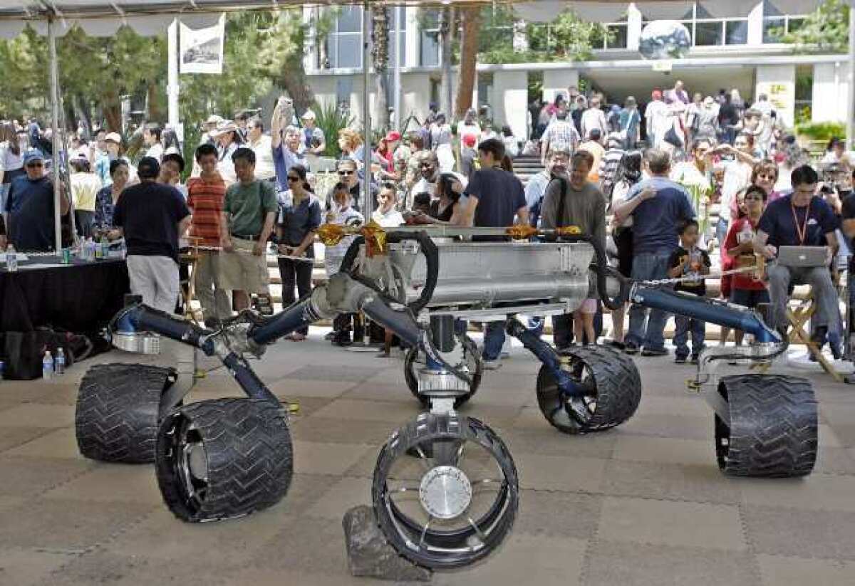 Thousands visited the JPL Open House at the La Canada Flintridge location in 2010.