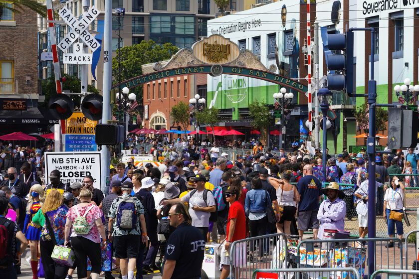 Fans converged in the Gaslamp Quarter on Thursday, a sign that Comic-Con 2022 has opened at the San Diego Convention Center.