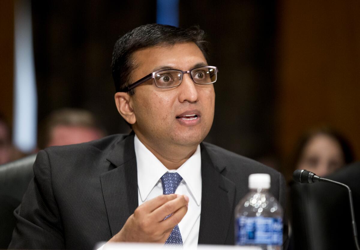 Rasesh Patel, shown here at a 2016 Senate subcommittee hearing to review billing and customer service practices in the cable and satellite television industry, oversees AT&T's broadband and video businesses.