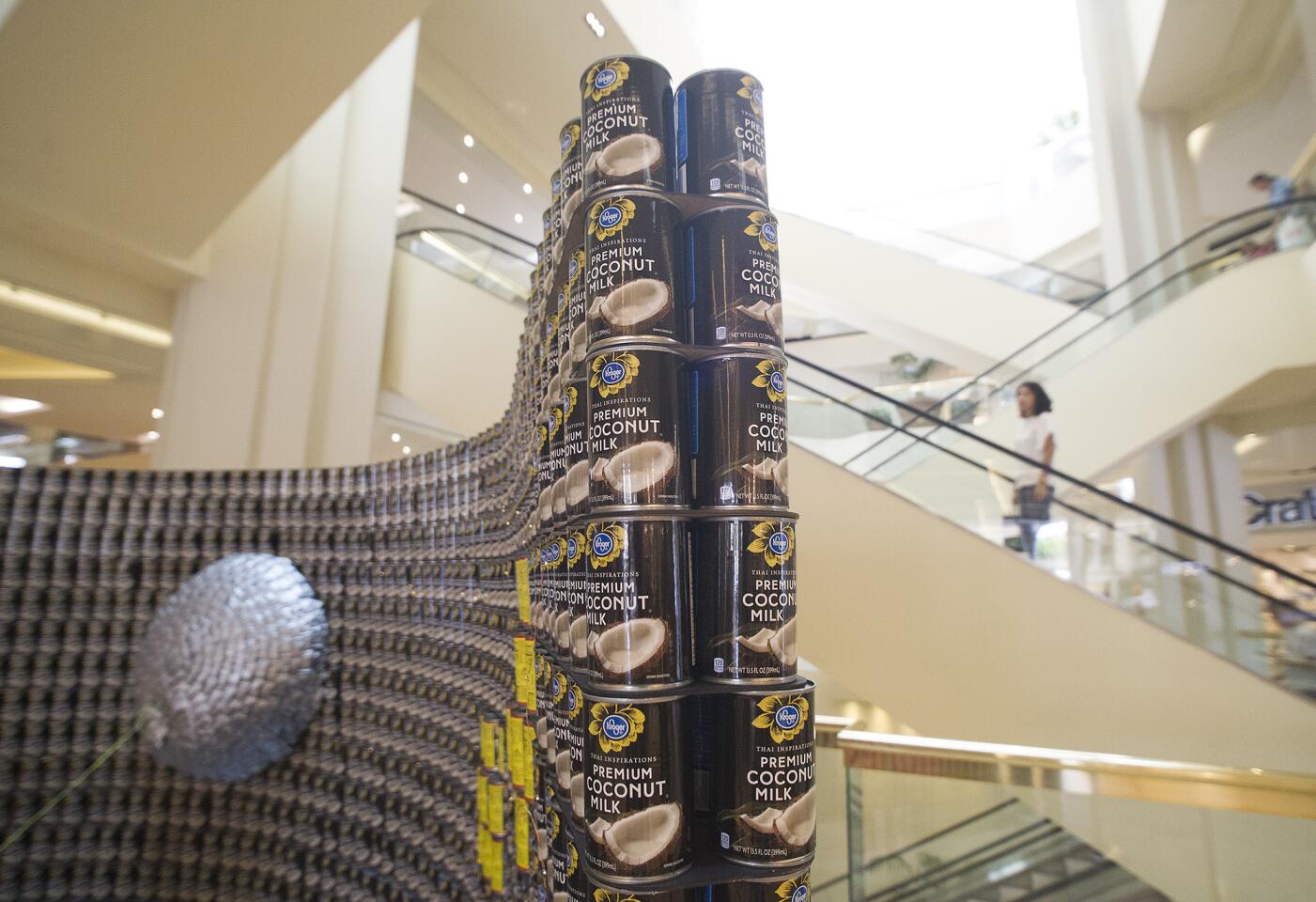 CANstruction OC on Display at South Coast Plaza