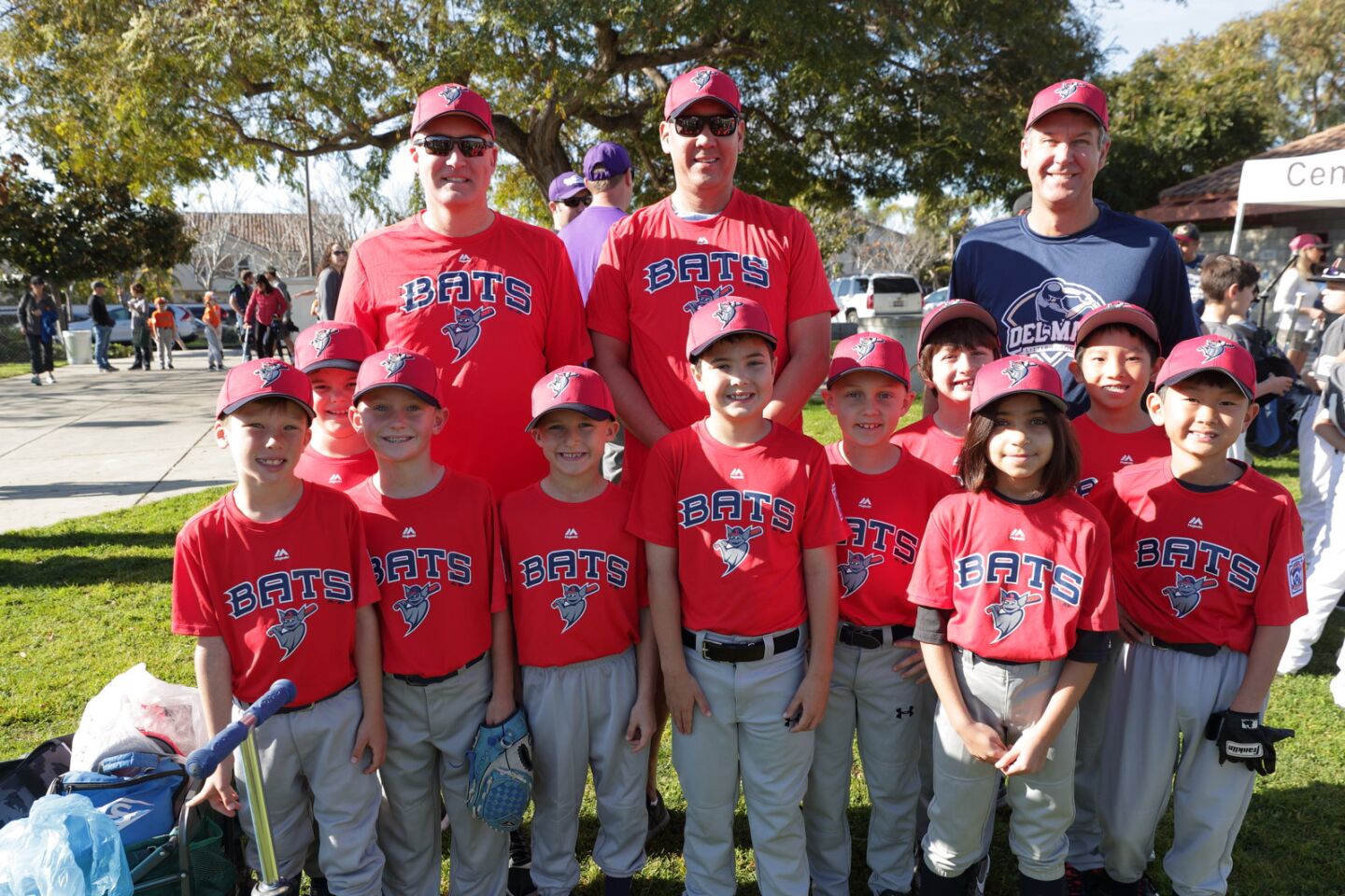 Bats at the Del Mar Little League Opening Day