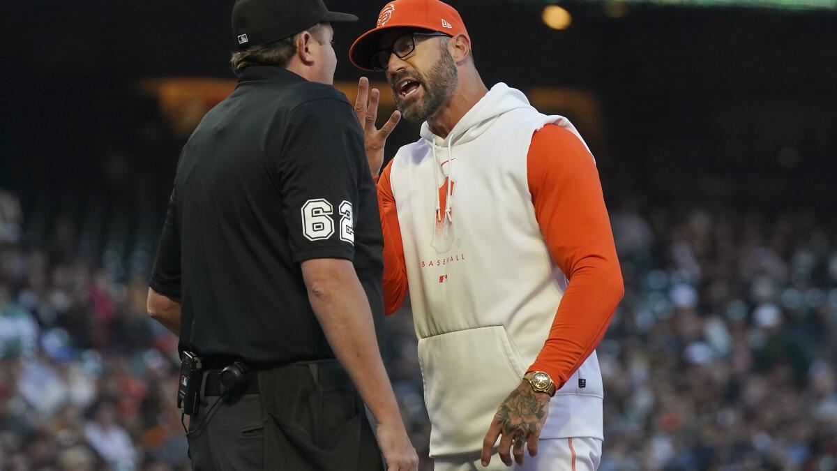Giants manager Gabe Kapler explains why one-game suspension was warranted –  NBC Sports Bay Area & California