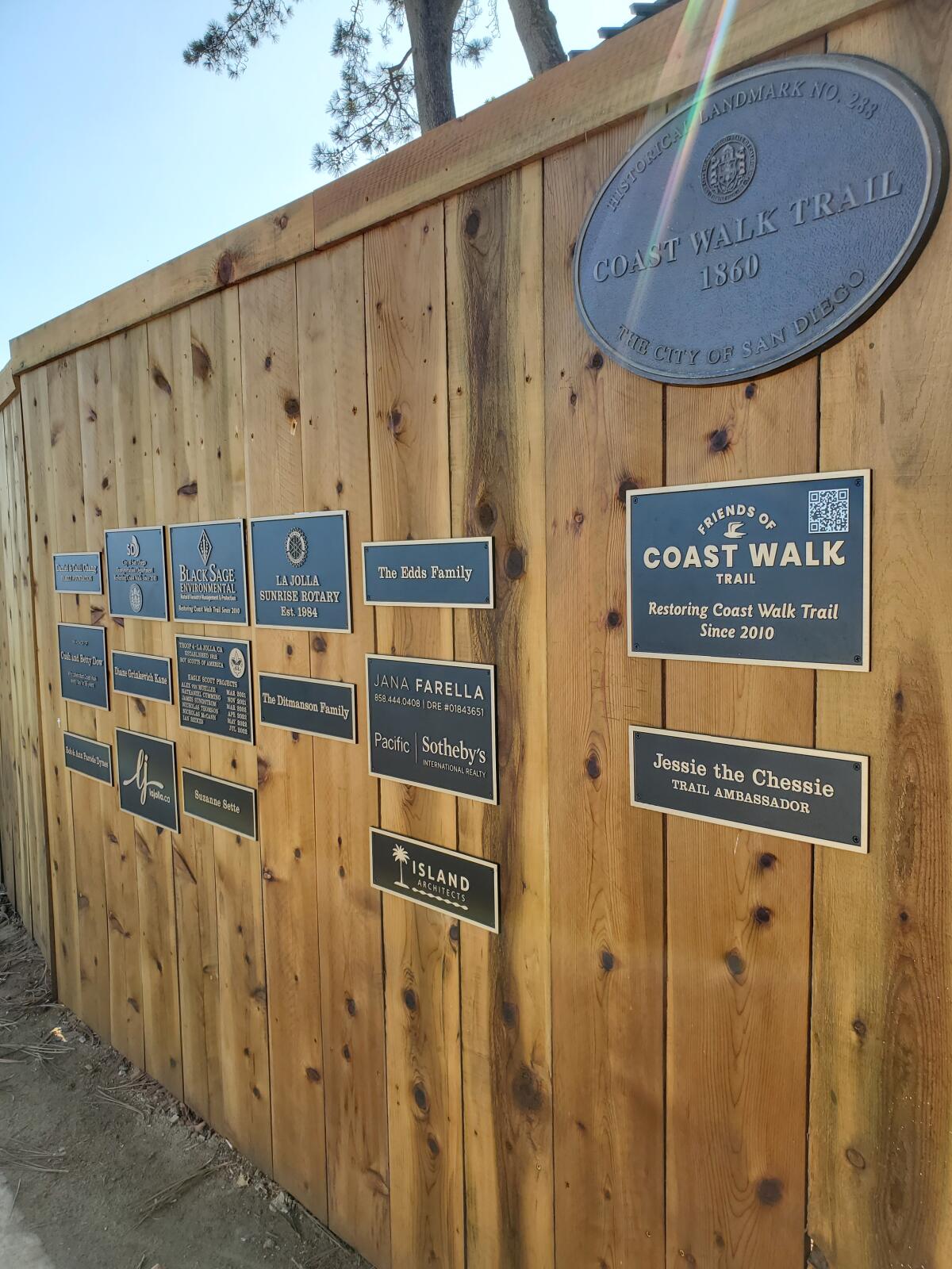 The Friends of Coast Walk Legacy Wall is in its early stages.
