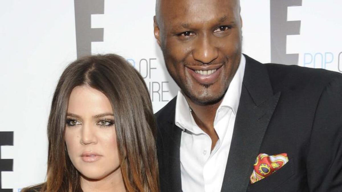 Khloe Kardashian y Lamar Odom, vistos en abril de 2012, han cancelado su divorcio.