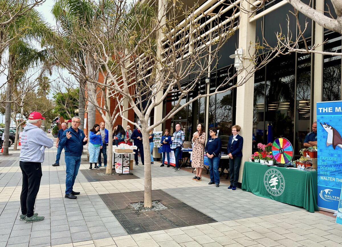 San Diego city officials and community leaders gather at the third annual Enhance La Jolla Day on May 13.