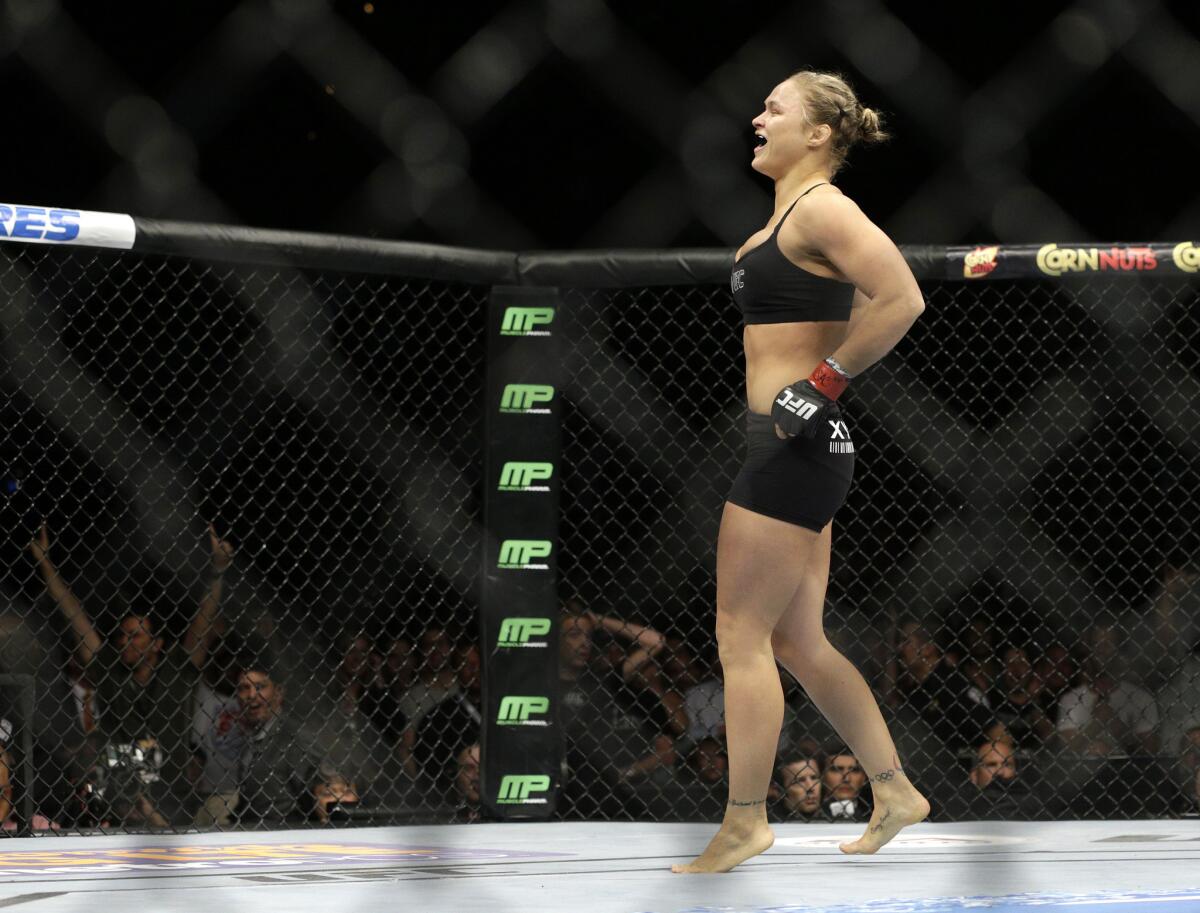 Ronda Rousey is one of the best fighters in the world.