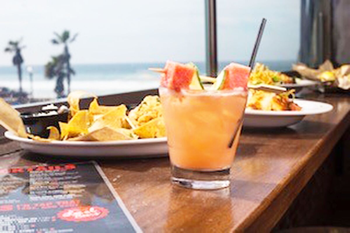 There is a wide assortment of food and beverage options at Sandbar Sports Bar & Grill in Mission Beach.