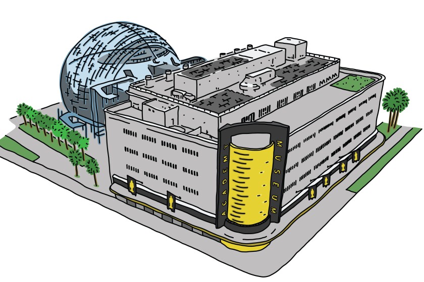 Illustration of the Academy Museum of Motion Pictures.