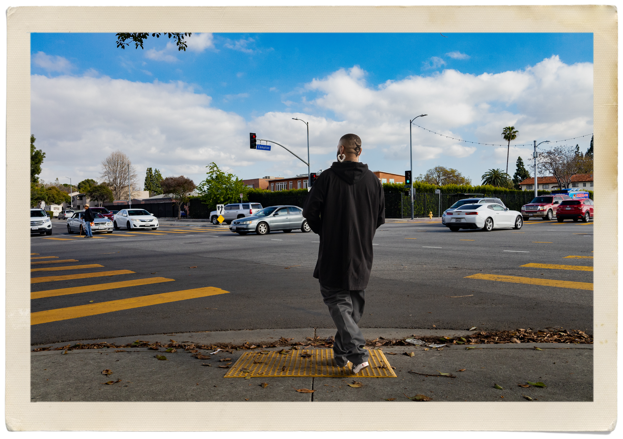 Rush Davis at the intersection of Compton and Century.