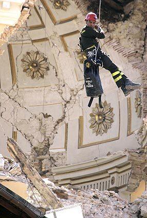 Quake damage in Italy