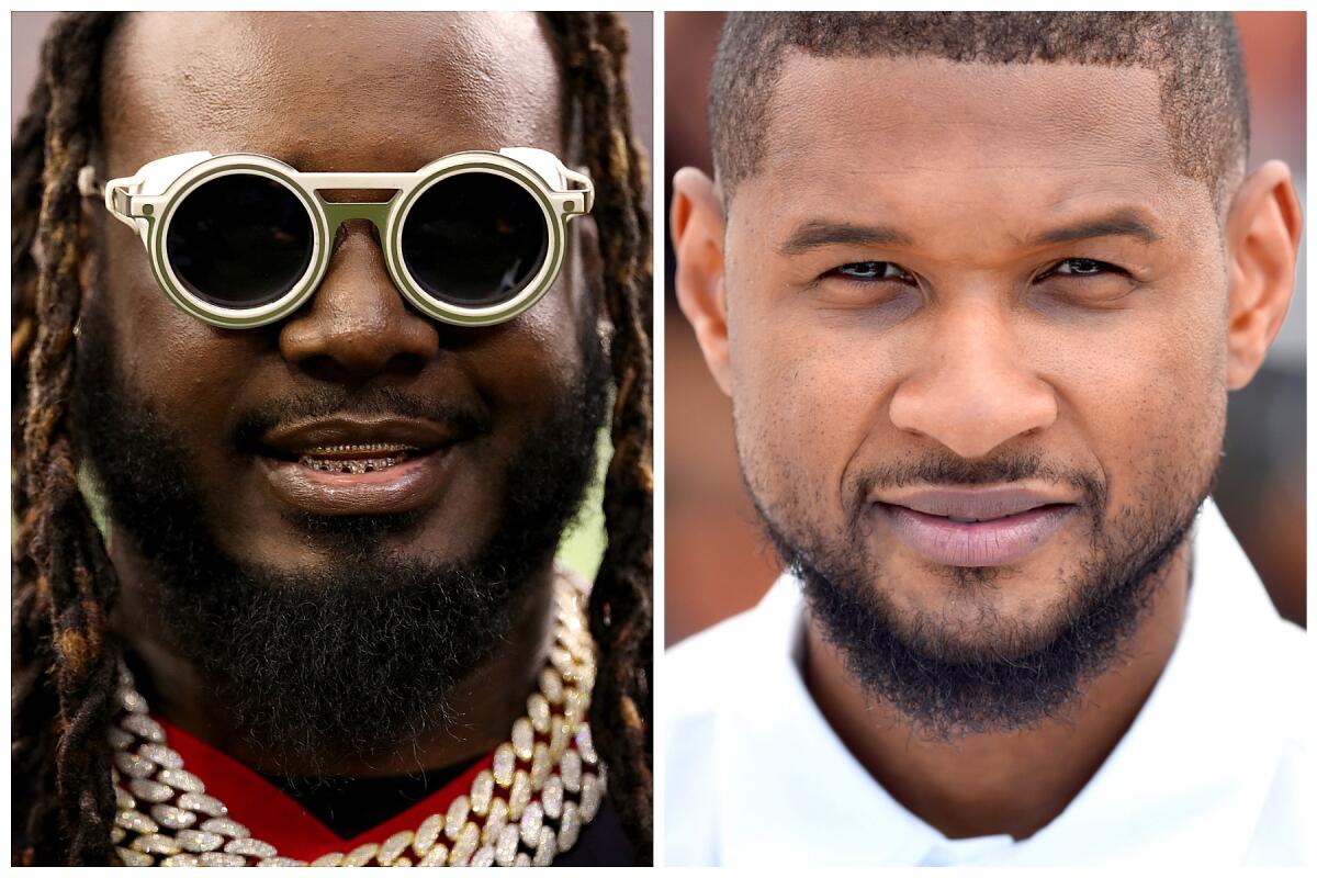 Side-by-side photos of two men, one in round sunglasses and another in a white shirt