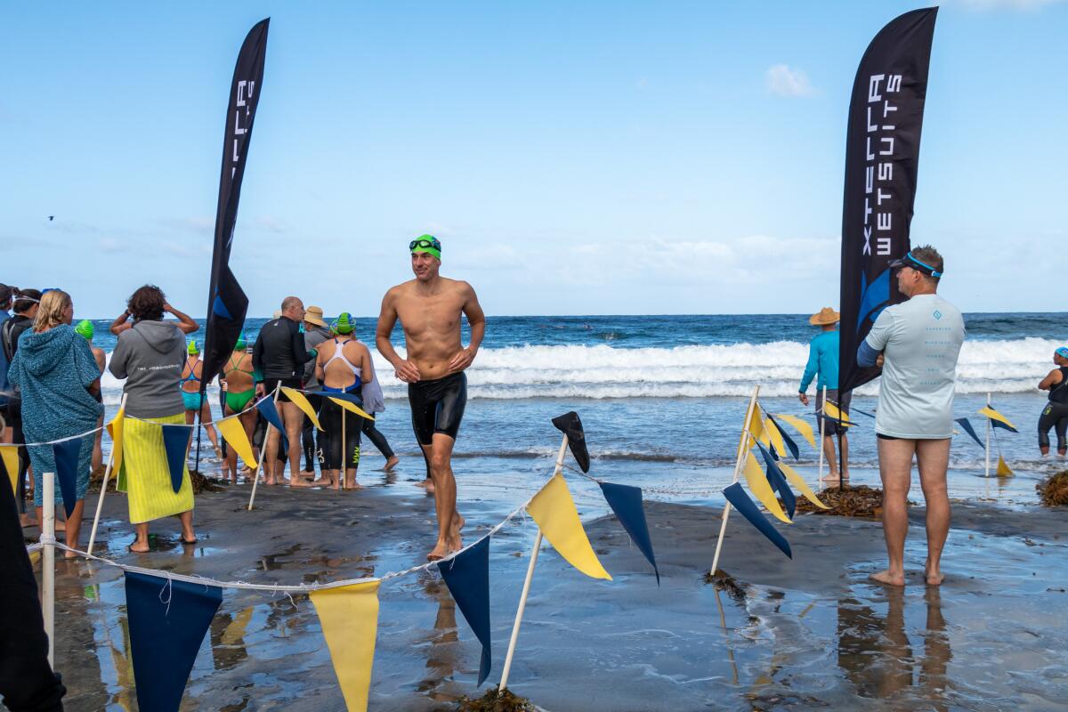 The La Jolla Cove 10 Mile Relay, pictured in 2019, will return to La Jolla Shores on Sunday, Sept. 26.