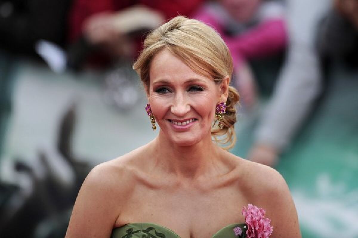 J.K. Rowling at the world premiere of the film "Harry Potter and the Deathly Hallows — Part 2" in 2011.