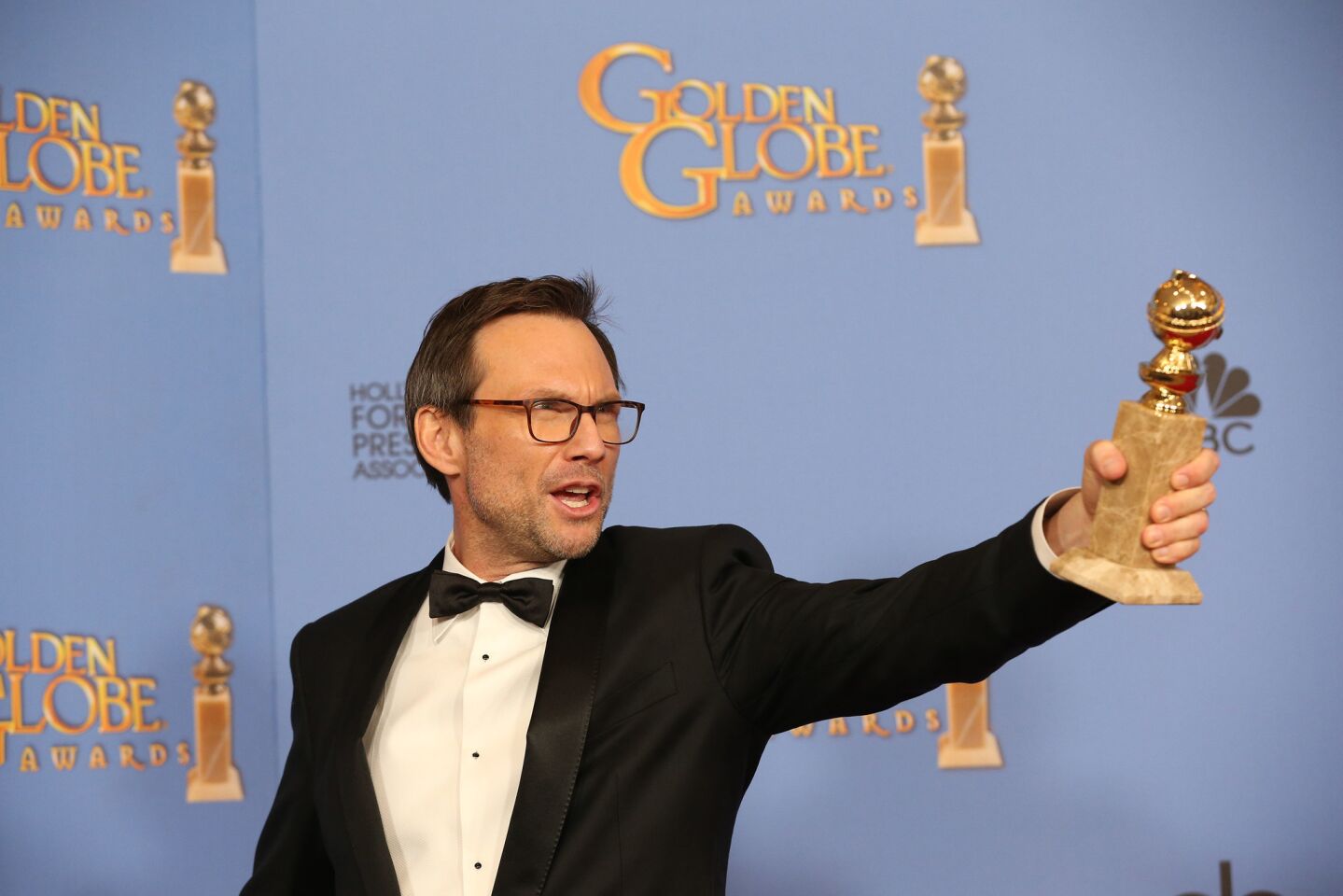 Christian Slater took home the prize for actor in a supporting role in a series, limited series or motion picture made for television, for "Mr. Robot."