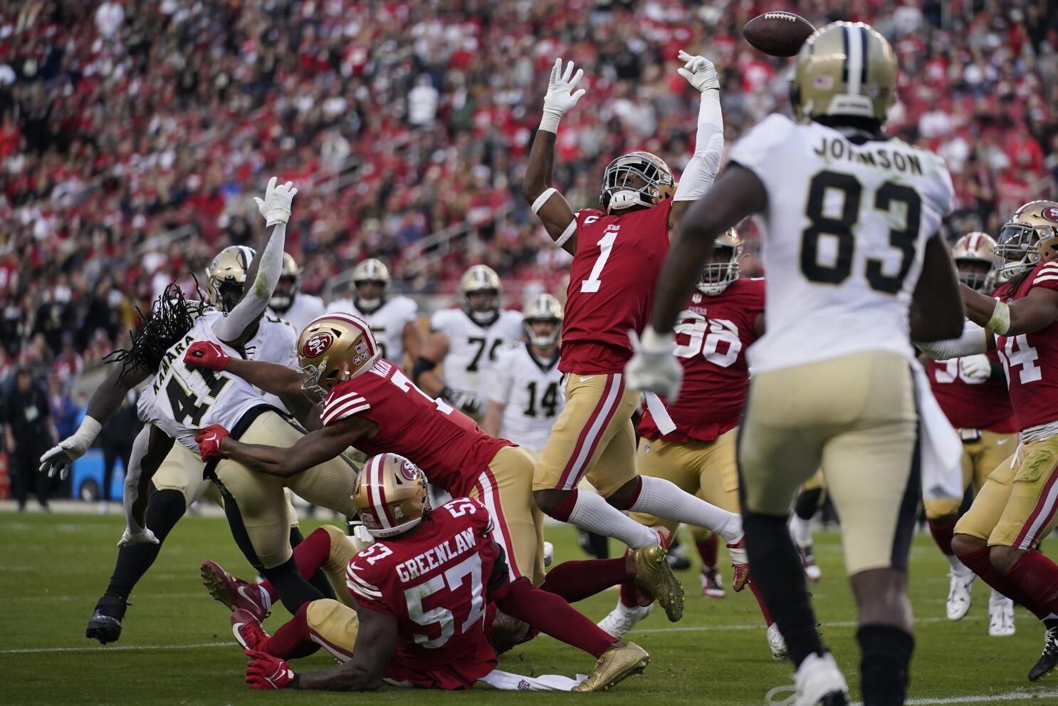 What channel is San Francisco 49ers game today vs. Saints? (11/27