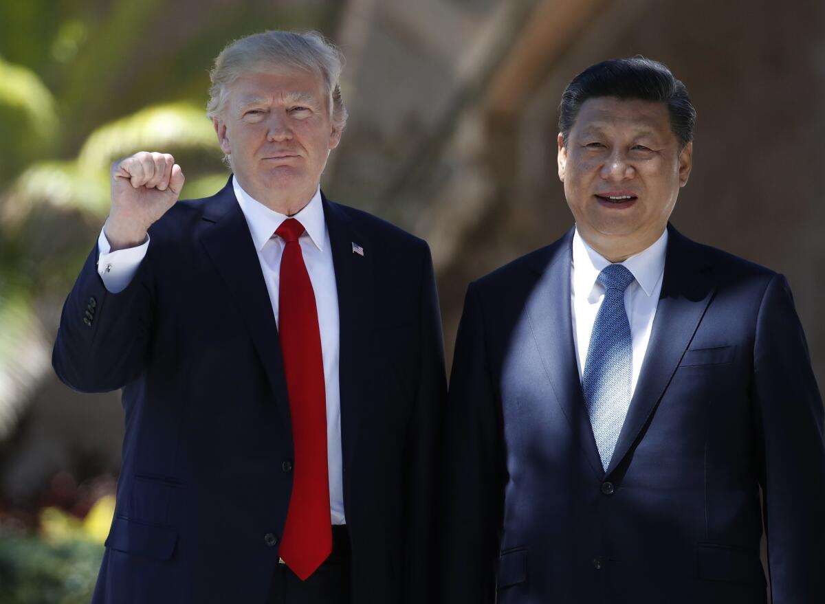 Donald Trump and Xi Jinping