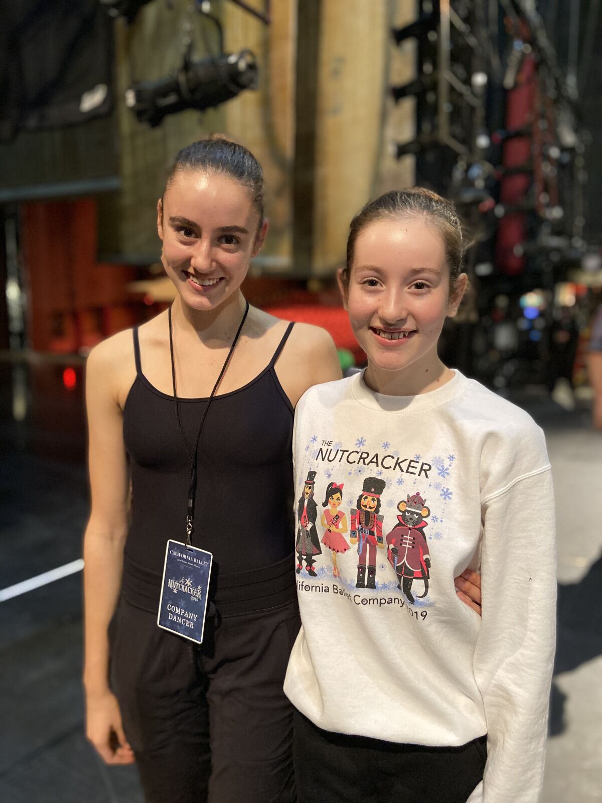 Cousins Haley Parsons and Neta Sánchez of Carmel Valley and Del Mar will dance in the California Ballet Company's "Nutcracker".