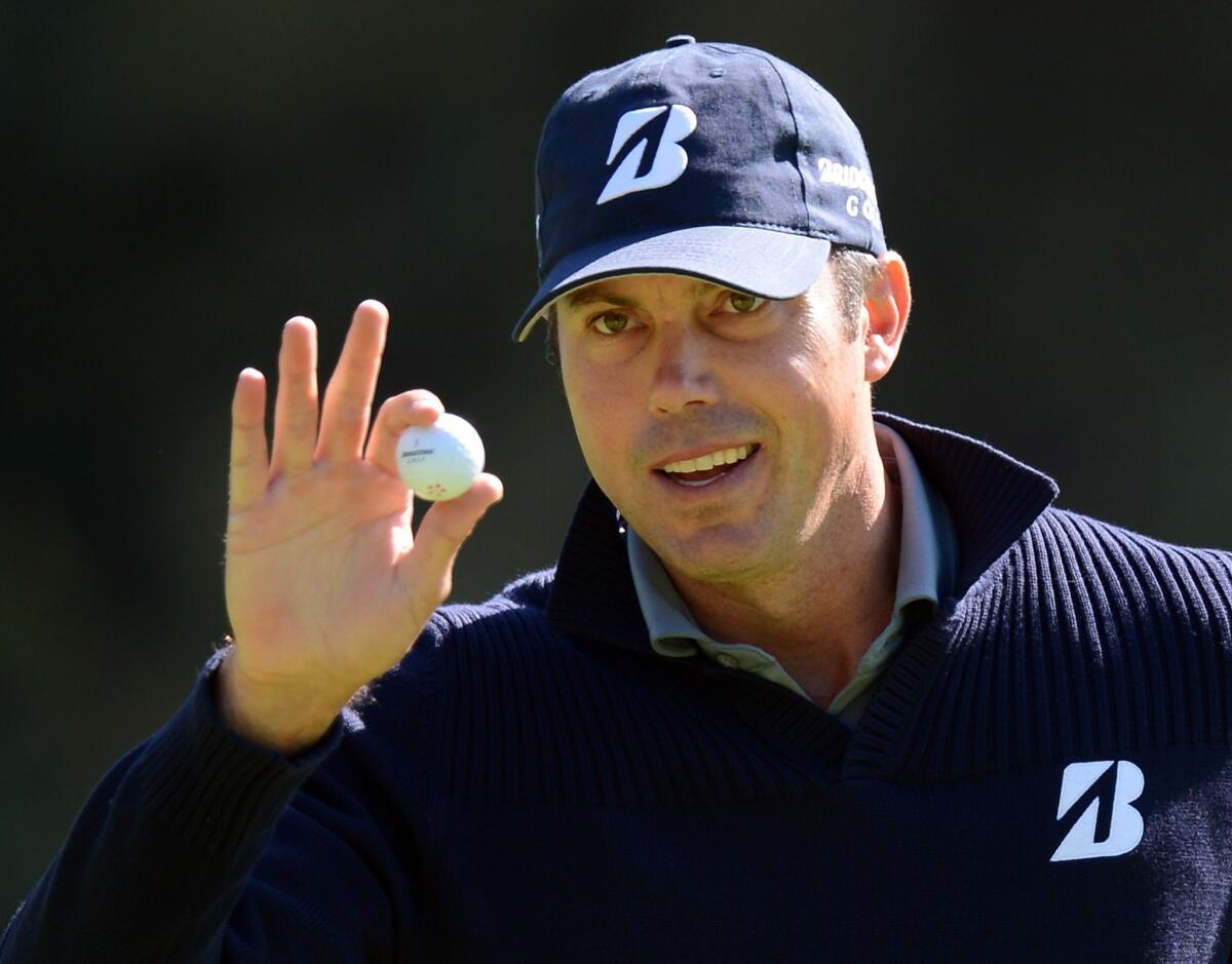Matt Kuchar birdied his first three holes on his way to an early lead at the Northern Trust Open.