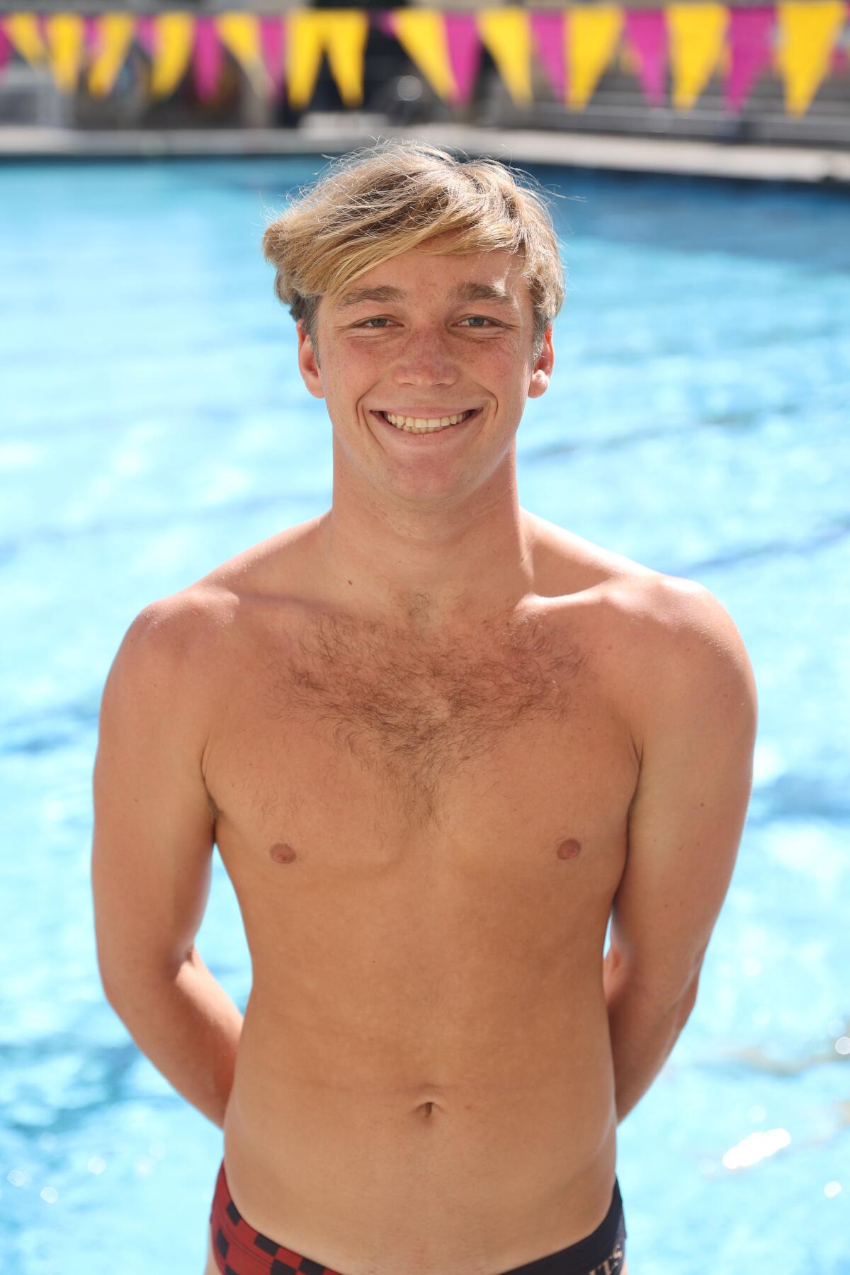 Bishop's School swimmer Greyson Davies